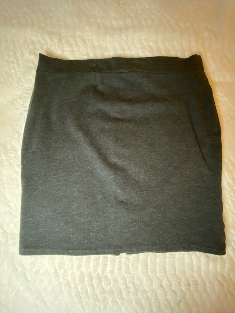 Charlotte Russe Charcoal Stretch Mini Skirt — Size XL